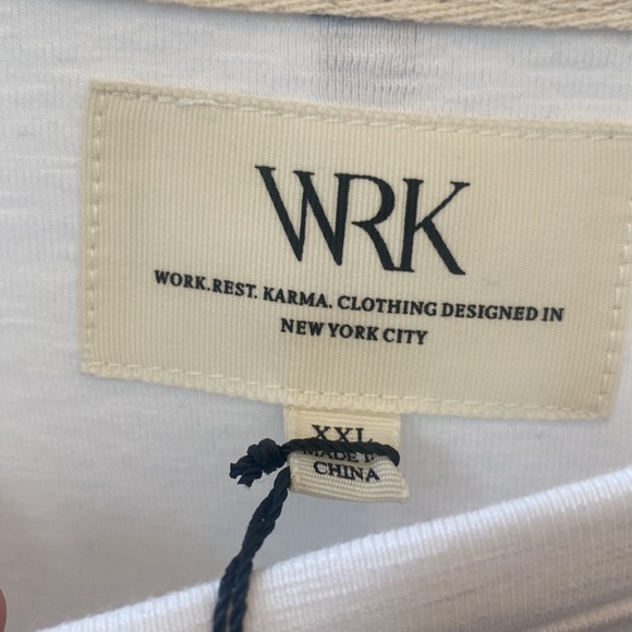 WRK white long sleeved t-shirt. - Picture 2 of 3